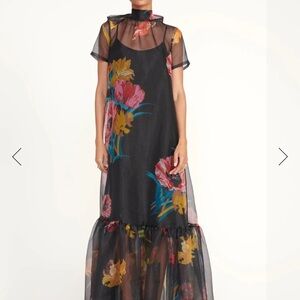 STAUD CALLUNA DRESS FIRST BLOOM NIGHT